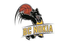 BC Nokian logossa on aggressiivisesti koripalloa heittävä pantteri.