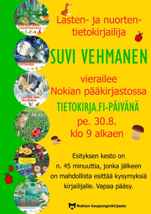 Suvi Vehmanen Tietokirja.fi-päivässä