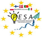 Erasmusprojektin Pesa -logo