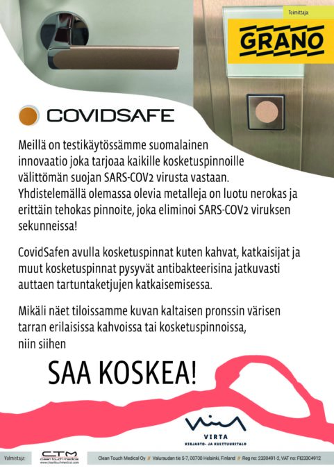 Mainos Covidsafe tarrasta