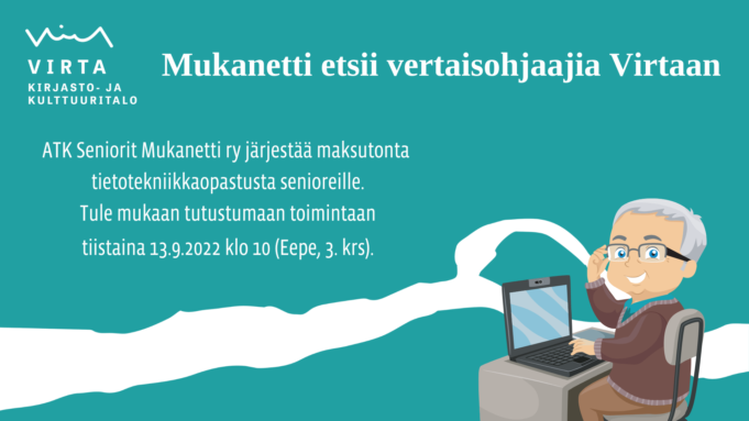 Mukanetti etsii vertaisohjaajia Virtaan